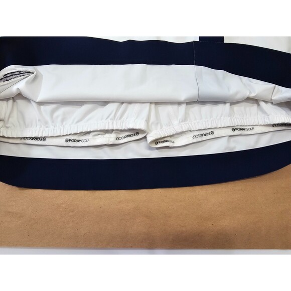 GC Women's L Foray Golf White & Navy Color block Golf Skort Skirt with Shorts - Picture 5 of 8